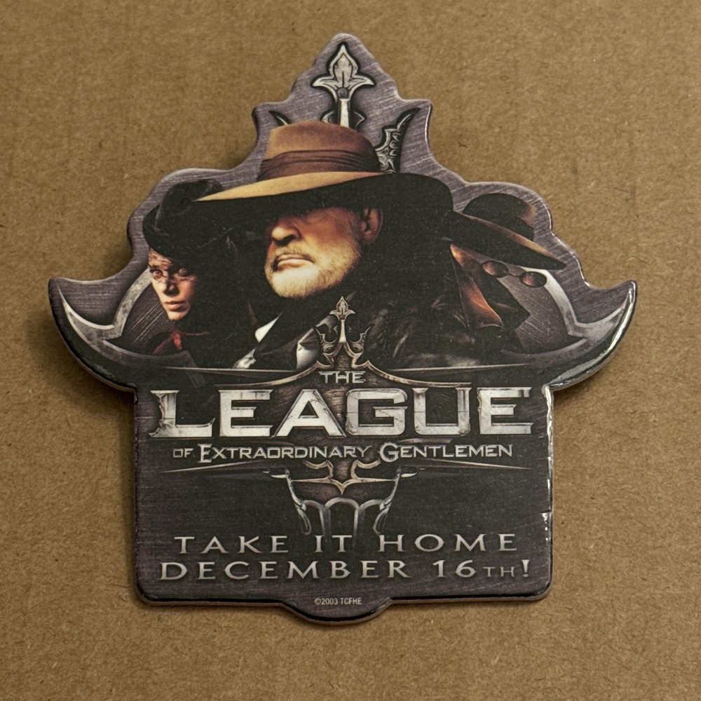 League Of Extraordinary Gentlemen 2003 Vintage Cardboard Pinback Button Pin